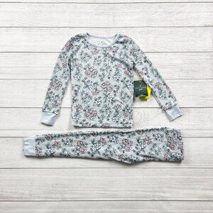 Laura Ashley Girls Pajama Set Floral 2 Piece Long Sleeve Top + Pants NWT 4T